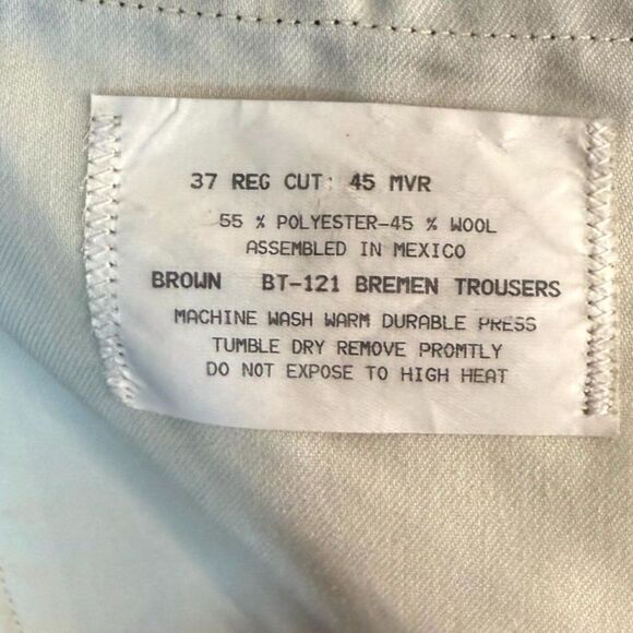 Palo Savino Wool Blend Dress Pants Bremen Trousers Mens Size 37‎ Reg Cut - Picture 3 of 12